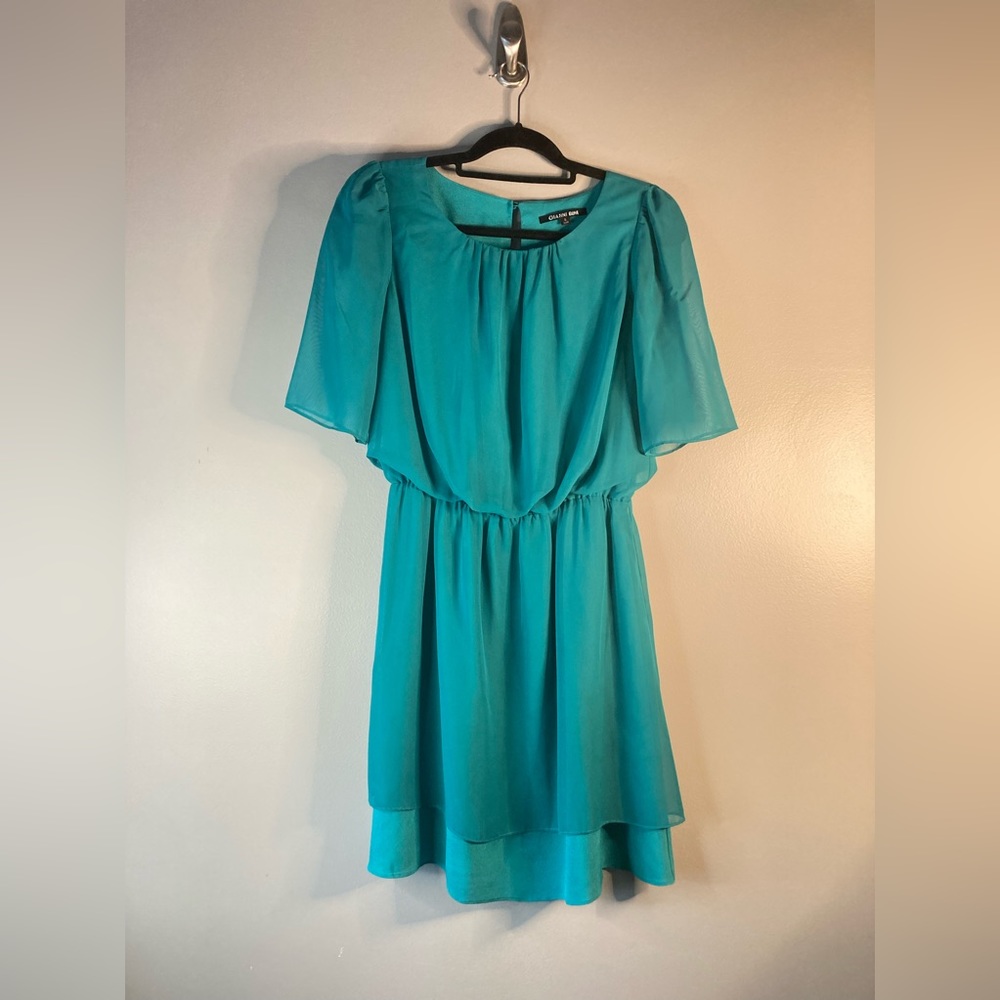 Gianni Bini Dress S Green Church Work Office Cocktails Comfort.